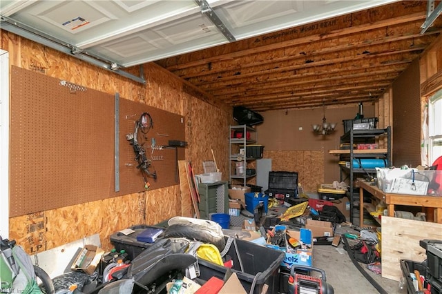 101 Stadium Dr, Chesapeake, VA 23322 - storage room with a garage