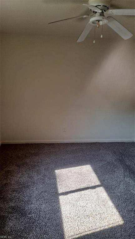 154 Jenness Ln Unit F, Newport News, VA 23602 - carpeted spare room with ceiling fan and baseboards