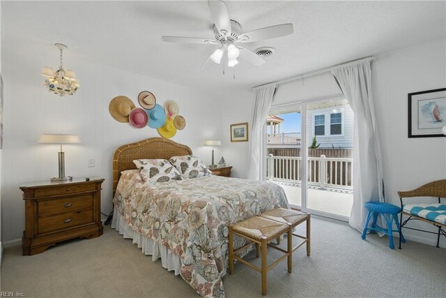 3616 Sandfiddler Rd, Virginia Beach, VA 23456 - carpeted bedroom with access to outside and a chandelier