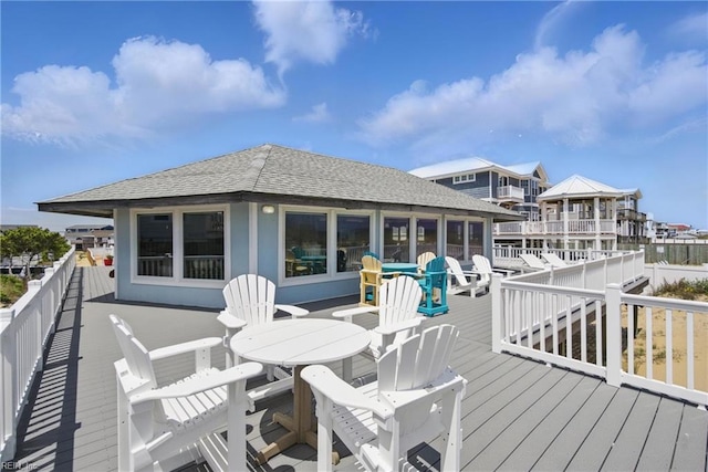 3616 Sandfiddler Rd, Virginia Beach, VA 23456 - wooden deck featuring outdoor dining area