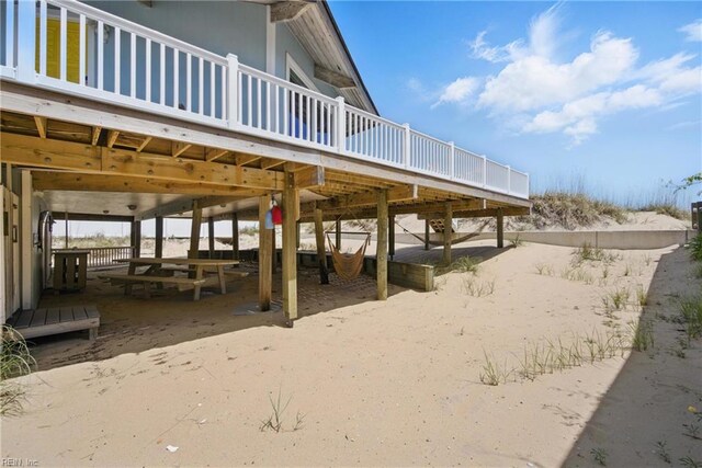 3616 Sandfiddler Rd, Virginia Beach, VA 23456 - view of yard with a deck