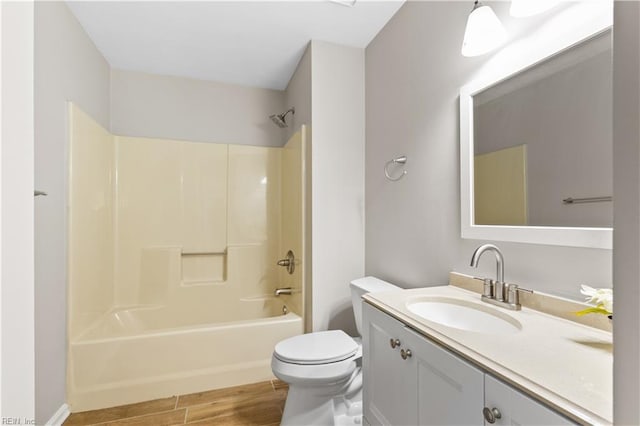 1048 Wilmington St, Norfolk, VA 23505 - full bath featuring toilet, vanity, bathing tub / shower combination, and wood finished floors