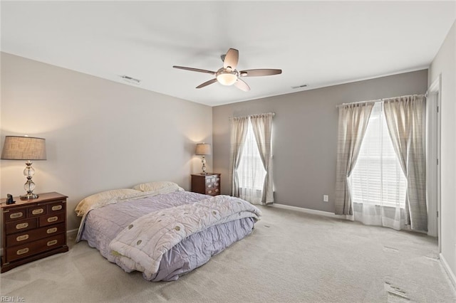 513 Simpson Ln, Chesapeake, VA 23323 - carpeted bedroom with baseboards and a ceiling fan