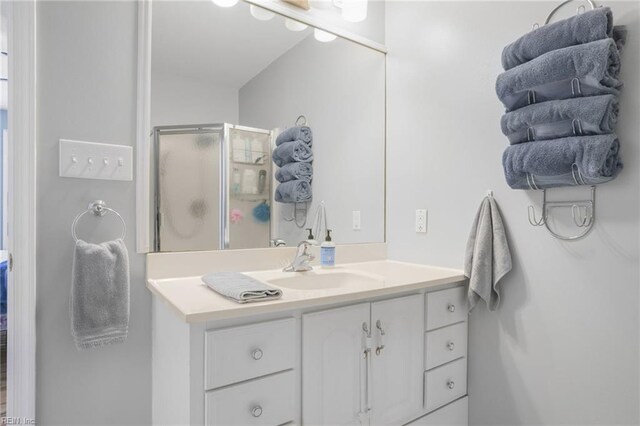 28111 Harbor Rd, Melfa, VA 23410 - full bathroom featuring a shower stall and vanity