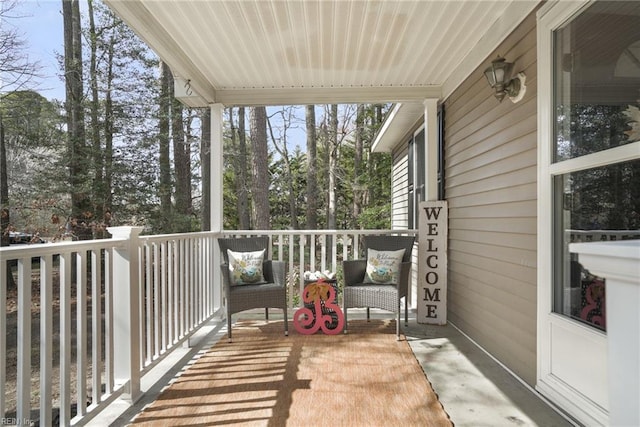 28111 Harbor Rd, Melfa, VA 23410 - balcony with view of scattered trees