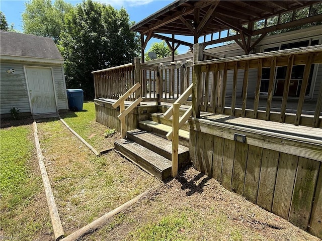 1224 Old Clubhouse Rd, Virginia Beach, VA 23453 - wooden deck featuring a lawn