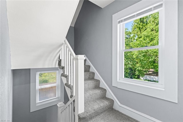 1250 27th St, Newport News, VA 23607 - staircase featuring carpet
