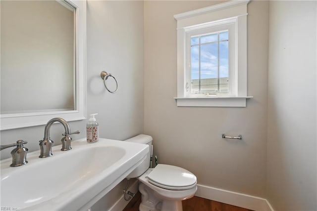 9628 7th Bay St Unit A, Norfolk, VA 23518 - bathroom with a sink, toilet, and baseboards