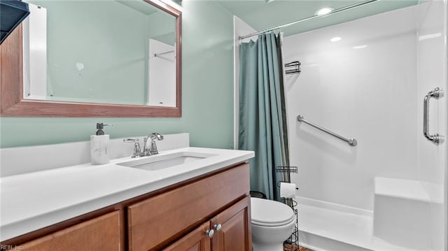 7371 Kirby Cres, Norfolk, VA 23505 - bathroom with toilet, a shower with shower curtain, and vanity