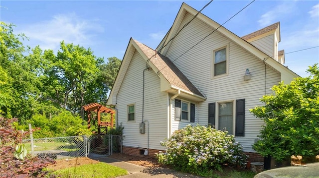 7371 Kirby Cres, Norfolk, VA 23505 - view of side of home featuring a gate