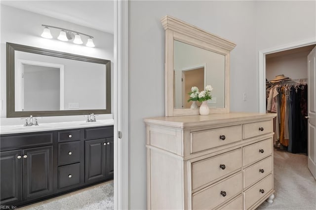 705 Mapleleaf Ln, Virginia Beach, VA 23462 - full bathroom featuring double vanity and a walk in closet