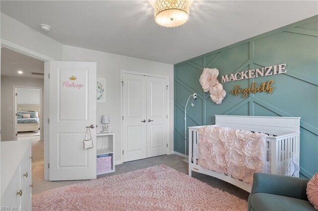 705 Mapleleaf Ln, Virginia Beach, VA 23462 - carpeted bedroom with a closet