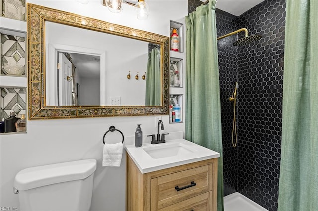 6110 Lyndhurst Ave, Norfolk, VA 23502 - bathroom with tiled shower, toilet, and vanity