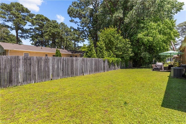 6110 Lyndhurst Ave, Norfolk, VA 23502 - view of yard with central air condition unit