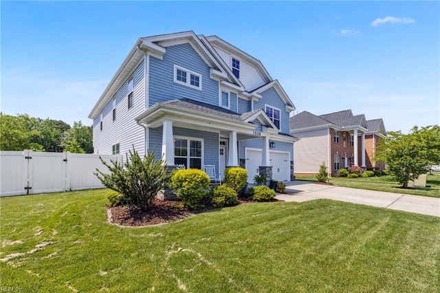 1328 Andreas Ln, Chesapeake, VA 23322 - view of front of home featuring a gate, driveway, and an attached garage