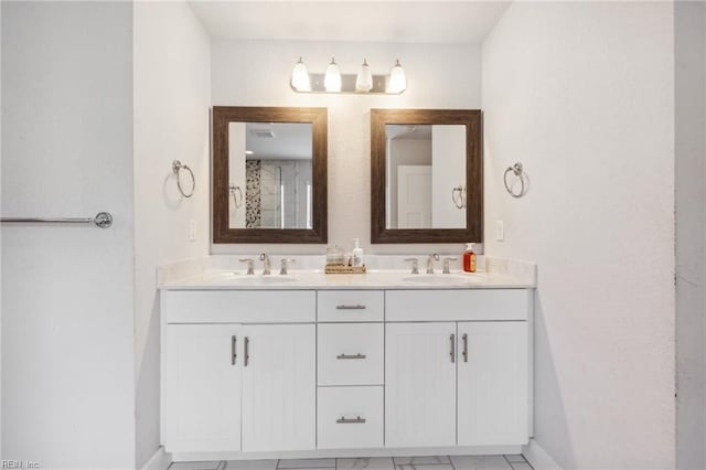1328 Andreas Ln, Chesapeake, VA 23322 - full bath featuring double vanity and baseboards