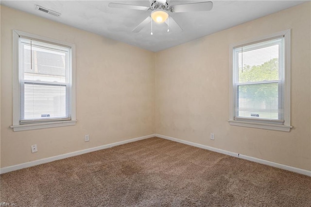 2212 Wildwood Rd, Chesapeake, VA 23323 - unfurnished room featuring carpet floors, baseboards, and a ceiling fan