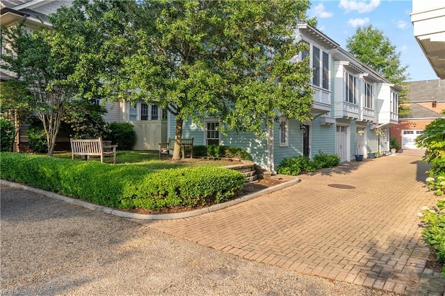 9514 25th Bay St, Norfolk, VA 23518 - view of front of house featuring a garage and a balcony
