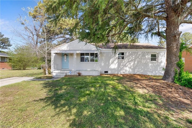910 Truman Rd, Suffolk, VA 23434 - view of front of home with a front lawn, crawl space, and a porch