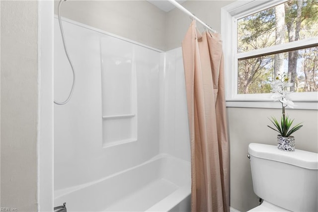 910 Truman Rd, Suffolk, VA 23434 - bathroom with shower / bathtub combination with curtain and toilet