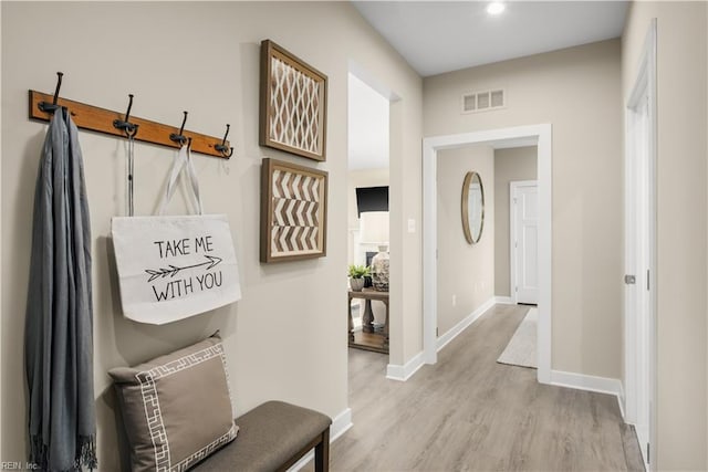 1129 Egret Ln, Suffolk, VA 23434 - hallway featuring wood finished floors and baseboards