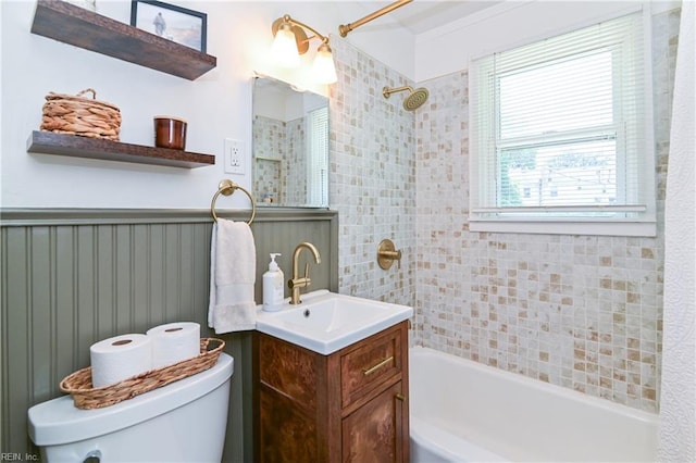 104 Hodges Manor Rd, Portsmouth, VA 23701 - full bath with washtub / shower combination, toilet, and vanity