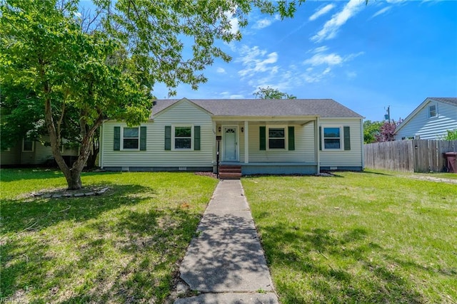 708 Harway Ave, Chesapeake, VA 23325 - view of front of home featuring crawl space and a porch