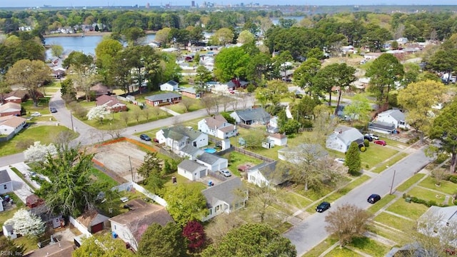 708 Harway Ave, Chesapeake, VA 23325 - aerial overview of property's location featuring nearby suburban area and a large body of water
