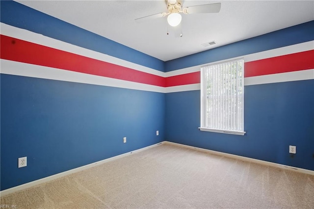 610 Barberton Dr, Virginia Beach, VA 23451 - carpeted empty room with a ceiling fan and baseboards