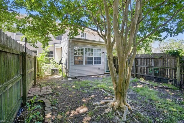 610 Barberton Dr, Virginia Beach, VA 23451 - back of house featuring a fenced backyard and central air condition unit