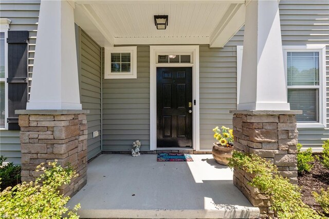 3001 Ravine Gap Dr, Suffolk, VA 23434 - view of exterior entry with covered porch
