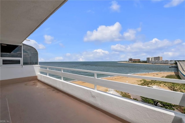 3556 Shore Dr Unit 704, Virginia Beach, VA 23455 - balcony with view of water and beach