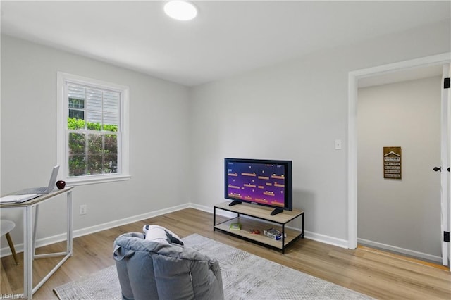 4009 Forresthills Dr, Portsmouth, VA 23703 - living room featuring wood finished floors and baseboards