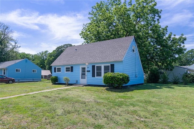 103 E Weaver Rd, Hampton, VA 23666 - view of front of house with a front yard and a shingled roof