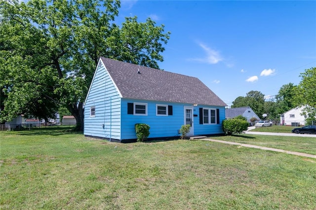 103 E Weaver Rd, Hampton, VA 23666 - view of front facade with a front lawn and a shingled roof