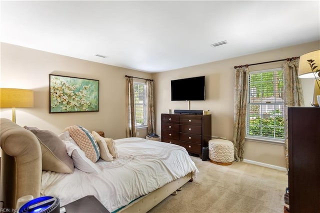 164 Nottingham Trl, Newport News, VA 23602 - bedroom featuring multiple windows, light carpet, and baseboards