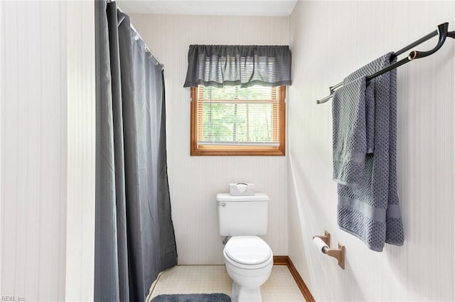 3408 Waterview Rd, Toano, VA 23168 - bathroom with toilet and a shower with curtain