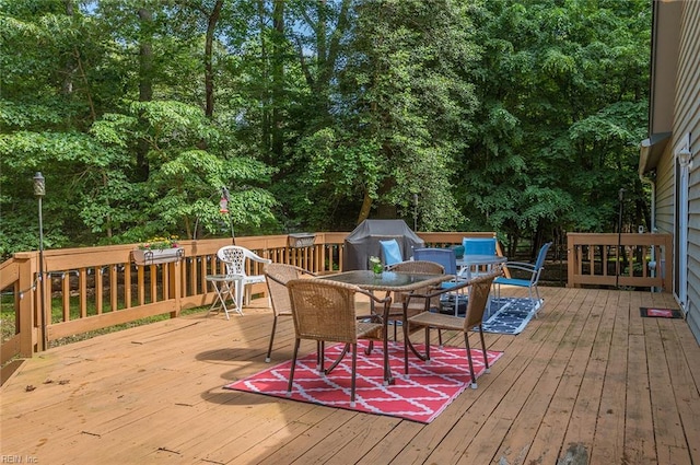 3408 Waterview Rd, Toano, VA 23168 - deck featuring outdoor dining area
