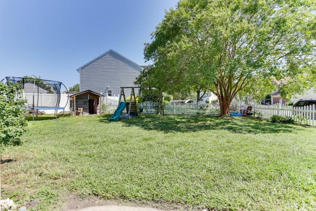 2825 Ridgeboard Pl, Chesapeake, VA 23323 - view of yard featuring a trampoline and a playground