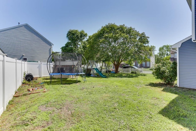 2825 Ridgeboard Pl, Chesapeake, VA 23323 - view of yard featuring a trampoline and a playground