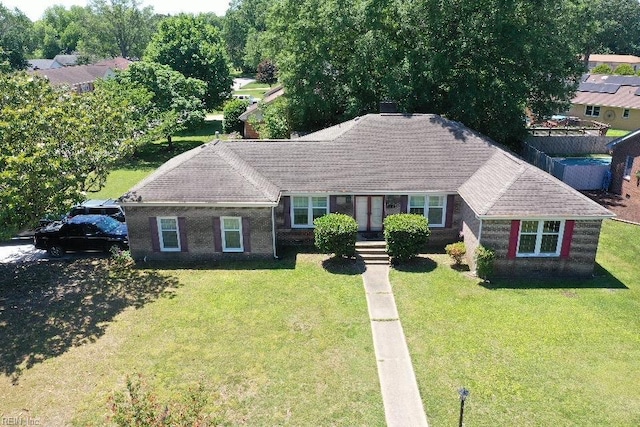5113 Stratford Chase Dr, Virginia Beach, VA 23464 - ranch-style house featuring a front yard