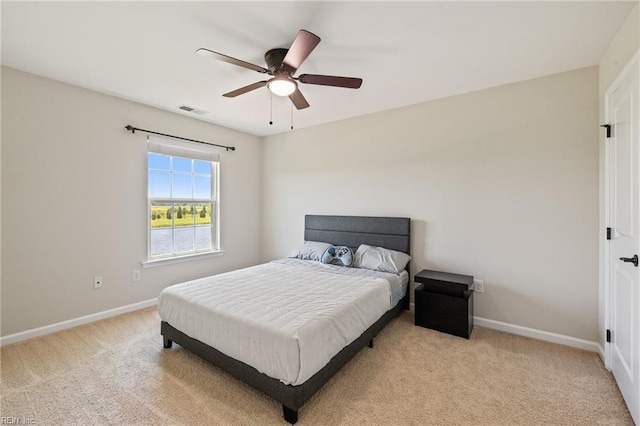 1925 Dale Greene Pl, Virginia Beach, VA 23456 - bedroom with light colored carpet, baseboards, and a ceiling fan