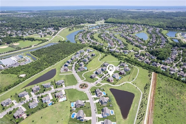 1925 Dale Greene Pl, Virginia Beach, VA 23456 - aerial view of property's location with a nearby body of water and nearby suburban area