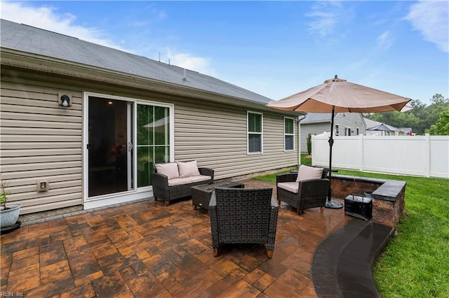 200 Quaint Ridge Rd, Williamsburg, VA 23188 - view of patio / terrace with an outdoor living space