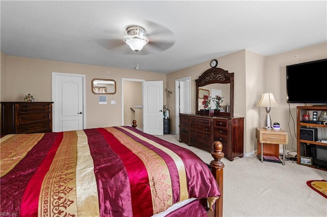 331 Fountain Way Unit 66, Hampton, VA 23666 - bedroom featuring carpet floors, baseboards, and a ceiling fan