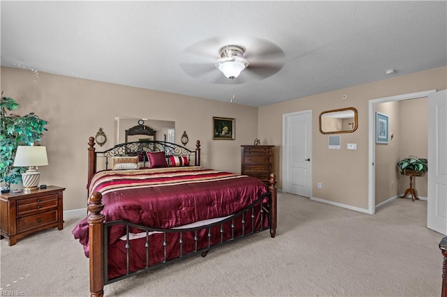 331 Fountain Way Unit 66, Hampton, VA 23666 - bedroom with carpet floors, baseboards, and a ceiling fan