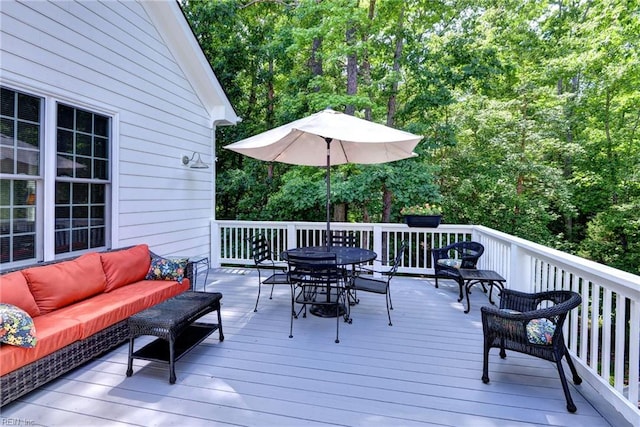 117 Shinnecock, Williamsburg, VA 23188 - deck featuring an outdoor hangout area and outdoor dining space