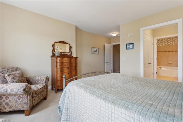 5414 Foundation St, Williamsburg, VA 23188 - bedroom with light colored carpet and ensuite bath
