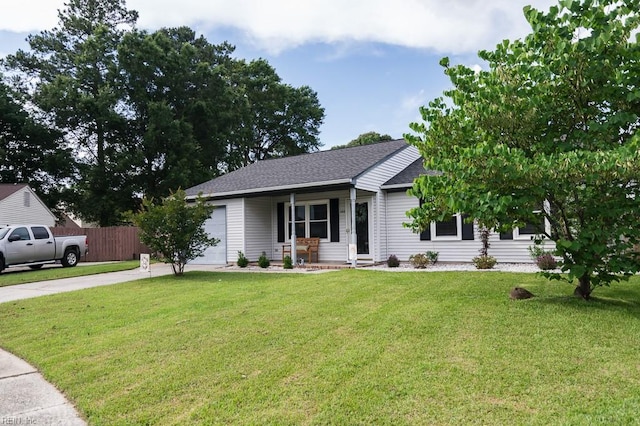 1 Lake Walk Xing, Hampton, VA 23666 - ranch-style house with concrete driveway, an attached garage, and a shingled roof