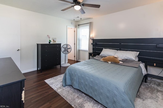 1 Lake Walk Xing, Hampton, VA 23666 - bedroom featuring wood finished floors, baseboards, and a ceiling fan